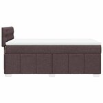 vidaXL Sommier à lattes de lit avec matelas Marron foncé 90x200 cm