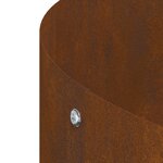 vidaXL Planteurs en acier corten Acier corten Grand