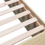 vidaXL Cadre de lit sans matelas chêne sonoma 90x200 cm