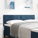 Tête de lit vidaXL Design Blocs de Diamant Bleu 140 cm Tissu