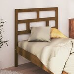 vidaXL Tête de lit Marron miel 96x4x100 cm Bois massif de pin