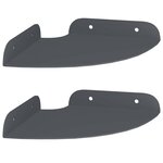 vidaXL Étagère Flottante d'Angle 2 pc Anthracite 15 x 15 x 2 cm