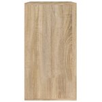 vidaXL Armoire cosmétique Chêne sonoma 80x40x75 cm Bois d'ingénierie