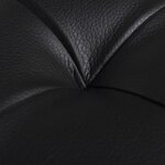 vidaXL Pouf de rangement Cuir synthétique Noir