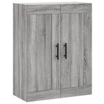 vidaXL Armoire murale sonoma gris 69 5x34x90 cm bois d'ingénierie