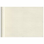 vidaXL Écran de balcon crème 75x800 cm 100  polyester oxford