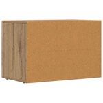 vidaXL Meuble TV Chêne artisanal 60 x 35 x 40 cm Bois d'ingénierie