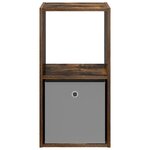 vidaXL Table de chevet Chêne fumé 35 x 32 x 68 5 cm Bois d'ingénierie