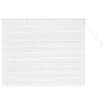 vidaXL Store de Fenêtre avec des rideaux Autre Blanc 80 x 130 cm Aluminium