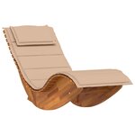 vidaXL Transat 2 Pièces Marron 60 x 154 x 74 cm Bois d'acacia massif