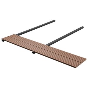 vidaXL Planche de terrasse 60 Pièces Marron Clair WPC