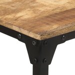 vidaXL Table de salle à manger 140x70x76 cm Bois de manguier brut