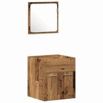 vidaXL Ensemble de meubles de salle de bain 3 Pièces Bois Ancien