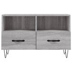 vidaXL Meuble TV Sonoma gris 80x36x50 cm Bois d'ingénierie
