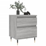 vidaXL Table de chevet sonoma gris 40x35x50 cm bois d’ingénierie