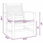 vidaXL Chaises de jardin 2 Pièces Naturel 60 x 65 x 76.5 cm