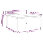 vidaXL Table basse Chêne artisan 100 x 100 x 45 cm Bois d'ingénierie