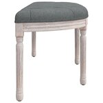 vidaXL Banc Gris foncé 110 5x45x49 cm Tissu