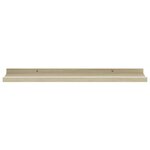 vidaXL Étagères murales 2 Pièces blanc et chêne sonoma 60x9x3 cm