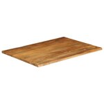 vidaXL Dessus de table à bord vivant 100x80x2 5cm bois massif manguier