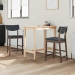 vidaXL Chaises de salle à manger 2 Pièces Marron Clair 48 x 49 x 95 cm