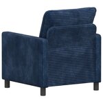 vidaXL Canapé Bleu marine 76 x 81 x 87 5 cm Polyester