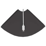 vidaXL Étagère Flottante d'Angle 4 pc Noir 15 x 15 x 2 cm
