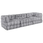 vidaXL Coussin 3 Pièces Gris clair 70 x 70 x 54 cm Polyester