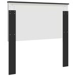 vidaXL Tête de lit Chêne noir 100 cm Bois d'ingénierie