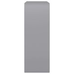 vidaXL Étagères murales sous forme de cube 3 Pièces Gris MDF