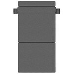 vidaXL Canapé-lit pliable Gris clair 70 x 80 x 60 cm Tissu