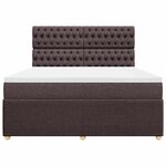 vidaXL Sommier à lattes de lit avec matelas Marron foncé 180x200 cm