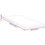 vidaXL Coussins de Matelas Blanc 70 x 200 cm