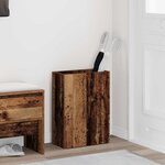 vidaXL Porte-parapluie Bois ancien 40 x 20 x 55 5 cm Bois d'ingénierie