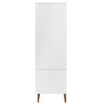 vidaXL Garde-robe MOLDE Blanc 90x55x175 cm Bois massif de pin