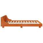 vidaXL Cadre de lit sans matelas cire marron 150x200cm bois pin massif