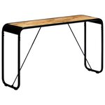 vidaXL Table console 140 x 35 x 76 cm Bois de manguier massif brut