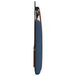 vidaXL Tête de lit suspendue Avec lumière LED Bleu PU antique