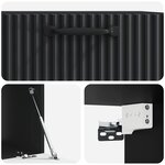 vidaXL Meuble TV mural Noir 59 5 x 41 x 30 cm Bois d'ingénierie
