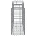 vidaXL Paniers à gabions arqués 11 Pièces 200x50x80/100 cm Fer galvanisé
