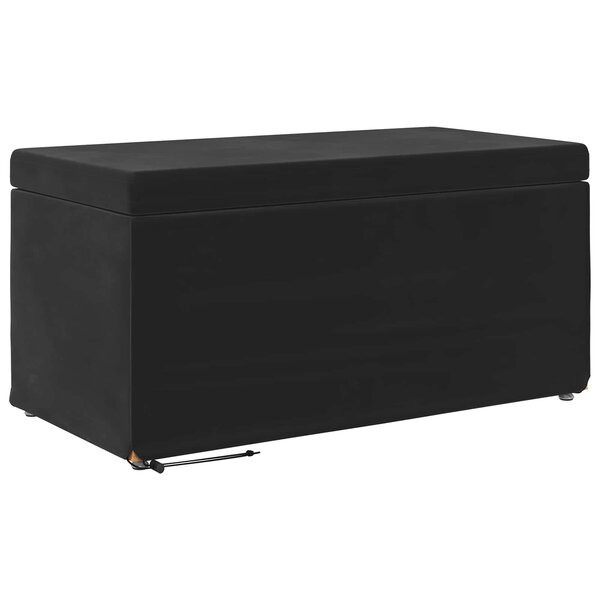 vidaXL Tabouret Noir 81 x 41 x 40 cm Velours et Bois Composite