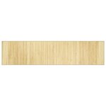 vidaXL Tapis rectangulaire naturel clair 70x300 cm bambou