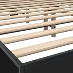 vidaXL Cadre de lit sans matelas noir 150x200 cm