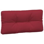 vidaXL Coussins de palette lot de 5 rouge bordeaux tissu
