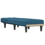 vidaXL Chaise longue bleu velours