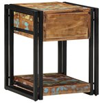 vidaXL Tables de chevet 2 Pièces 40x40x50 cm Bois récupéré