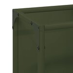 vidaXL Portant de bois chauffage vert olive 25x25x80 cm