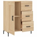 vidaXL Buffet chêne sonoma 69 5x34x90 cm bois d'ingénierie