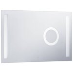 vidaXL Miroir mural à LED de salle de bain et capteur tactile 100x60cm