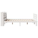 vidaXL Cadre de lit avec tête de lit sans matelas blanc 120x200 cm